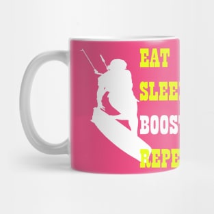 Kitesurfer Life Eat Sleep Boost Repeat Retro Style Mug